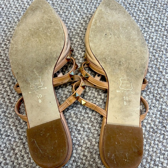 Davina French Sole slides. Beige. - Picture 3 of 4